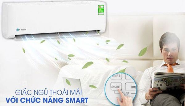 Điều hòa Casper 12000BTU hiện có công nghệ inverter, giúp điều hòa vẫn làm lạnh hiệu quả mà không tiêu thụ nhiều điện.