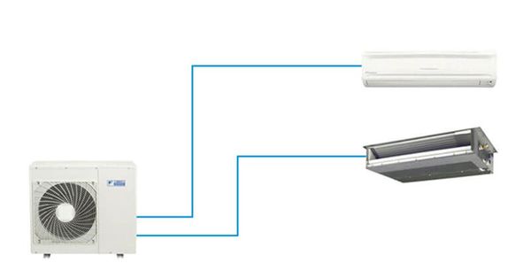 Dàn nóng làm việc như một trung tâm làm lạnh, trao đổi nhiệt và cung cấp năng lượng cho các dàn lạnh.