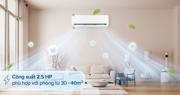 Điều hòa LG 24000BTU V24WIN1 có khả năng làm lạnh mạnh mẽ, ổn định và bền bỉ.