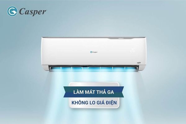 Chế độ làm lạnh nhanh Turbo của Casper 24000BTU làm mát không gian chỉ trong vài phút.