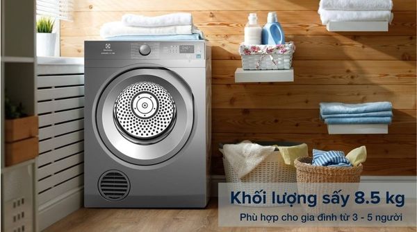 Máy sấy Electrolux EDV854N3SB đa dạng để làm sấy mọi loại quần áo, từ đồ dày như jeans đến các loại vải mỏng manh như len và lụa.