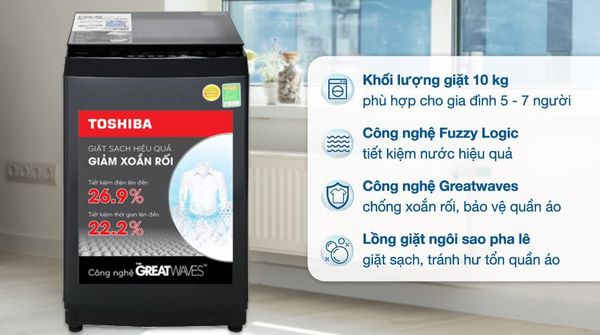 Máy giặt Toshiba Inverter AW-DUM1600LV(SG) có bảng điều khiển thông minh và các nút bấm cảm ứng đơn giản Máy giặt Toshiba Inverter AW-DUM1600LV(SG) có bảng điều khiển thông minh và các nút bấm cảm ứng đơn giản