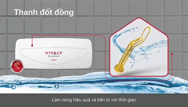 Bình nóng lạnh Ariston Vitaly 20SL là một thiết bị hữu ích cho việc sử dụng nước nóng nhanh chóng