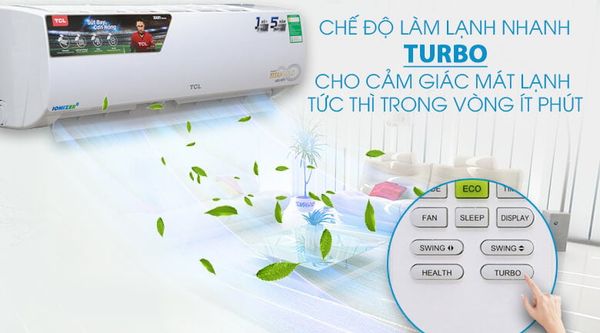 Một trong những điểm mạnh của điều hòa TCL chính là khả năng làm lạnh nhanh nhờ công nghệ tiên tiến, giúp không gian đạt nhiệt độ mong muốn trong thời gian ngắn.