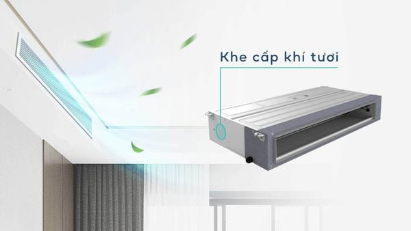 đh âm trần nối ống gió casper