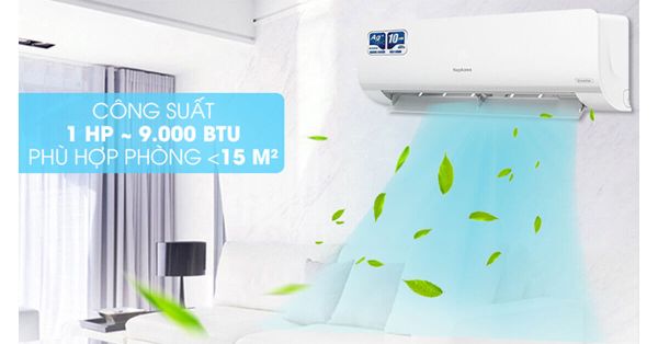 Điều hòa 1 chiều Midea MSMA3-10CRN1 có 9000 BTU và có khả năng làm mát nhanh.