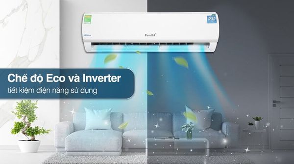 Điều hòa Funiki HIC18TMU có công nghệ inverter hiệu quả để tiết kiệm điện.