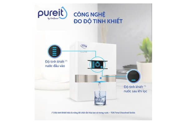 Máy lọc nước treo tường/để bàn Ultima Trắng công nghệ đo độ tinh khiết Máy lọc nước treo tường/để bàn Ultima Trắng công nghệ đo độ tinh khiết