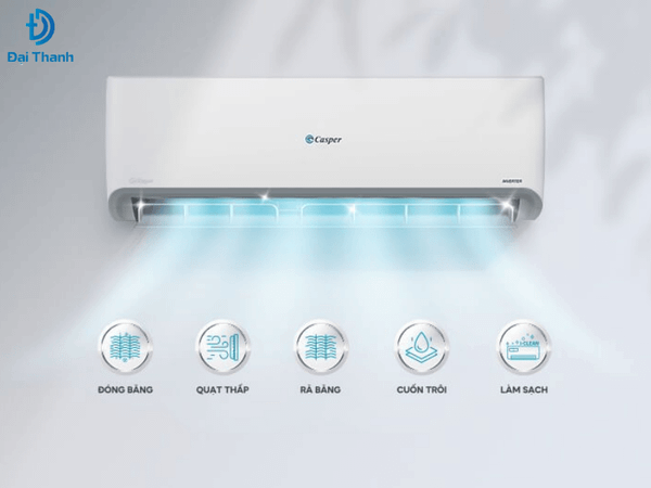 Tự làm sạch dàn lạnh của điều hòa Casper inverter 12000BTU 1 chiều
