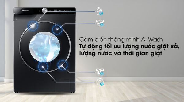 Tính năng AI Control thông minh kết hợp với công nghệ VRT PlusTM giúp giảm độ rung và tiếng ồn của  Samsung