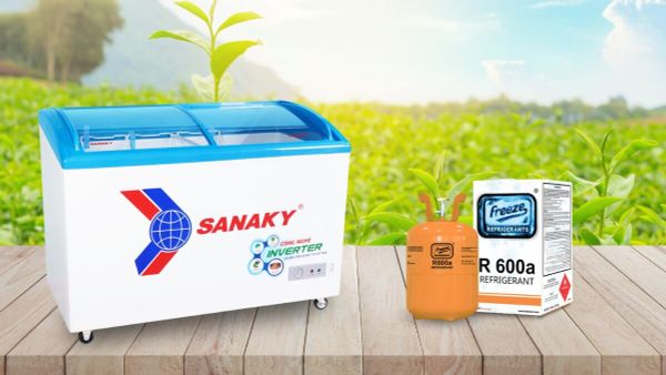 Điện R600a được sử dụng trong Sanaky VH-3899K3B bảo vệ môi trường sống vì nó có hiệu suất làm lạnh cao và không gây hại cho tầng ozone.