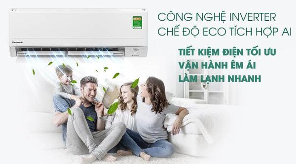 Thiết kế tinh tế với màu trắng thanh lịch của Panasonic CU/CS-RU12AKH-8 dễ dàng phù hợp với nhiều phong cách nội thất