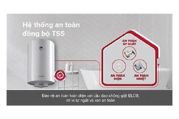 Bình nóng lạnh Ariston công tắc an toàn
