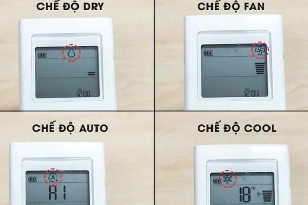 Chế độ phổ biến trên điều hòa