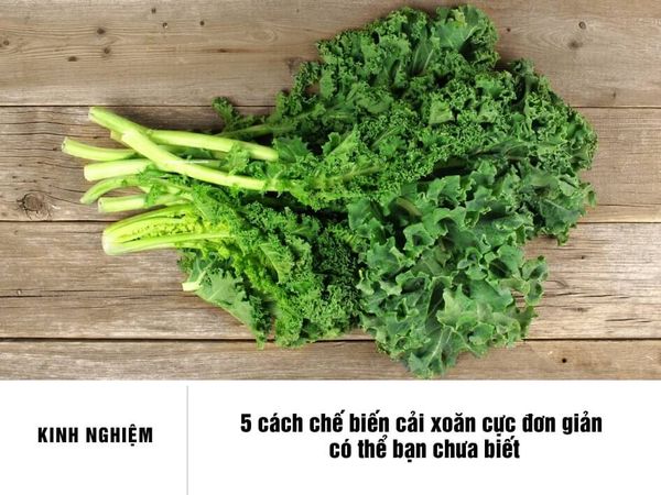 Sinh tố cải xoăn là một trong những phương pháp chế biến phổ biến nhất và dễ sử dụng nhất.