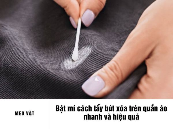 Cồn isopropyl có khả năng hòa tan các thành phần polymer trong bút xóa, khiến nó trở thành lựa chọn tuyệt vời để tẩy bút xóa.