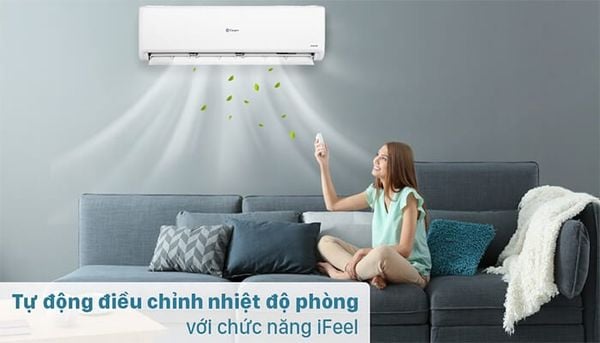 Điều hòa 1 chiều Casper sử dụng các công nghệ tiên tiến như công nghệ Inverter để duy trì nhiệt độ phòng ổn định