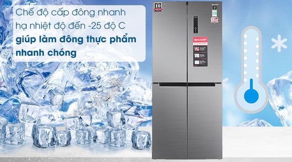 Tủ lạnh LG GR-D247JS sử dụng công nghệ inverter giúp tiết kiệm điện năng và có hiệu suất làm lạnh tuyệt vời trong khi tiêu thụ ít điện.