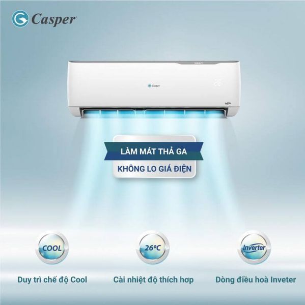 Điều hòa Casper 9000BTU có khả năng tiết kiệm điện năng là một trong những ưu điểm lớn nhất của nó.