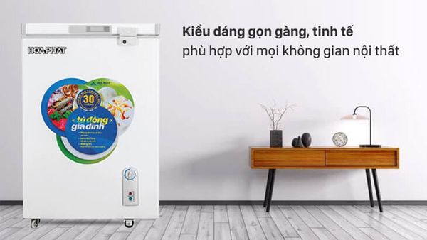 Hệ thống khử mùi và kháng khuẩn hiệu quả của tủ đông Hòa Phát giúp giữ cho không gian bên trong tủ luôn sạch sẽ
