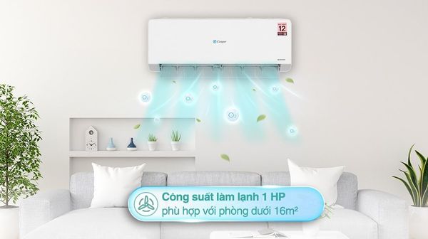 Điều hòa GH-D9IS33 có kiểu dáng gọn gàng, tiết kiệm không gian