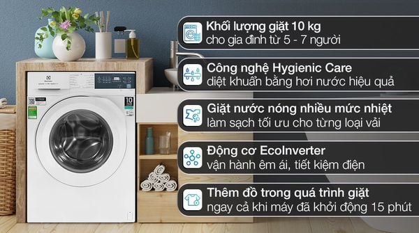 Công nghệ UltraMix của&nbsp;máy giặt Electrolux&nbsp;giúp giặt sạch sâu và giữ màu sắc