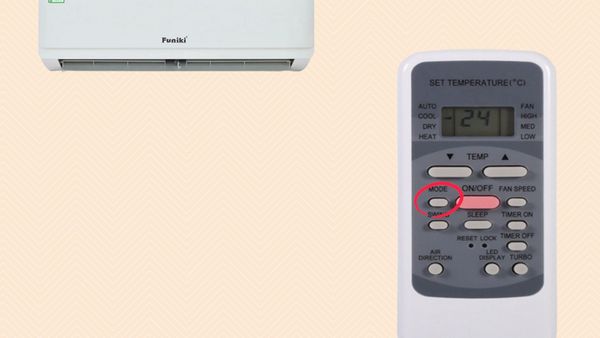 chế độ nóng điều hoà funiki