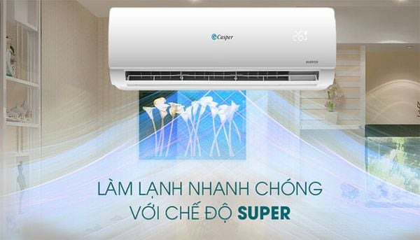 Công nghệ giảm ồn hiện đại của điều hòa Casper là một đặc điểm nổi bật của nó