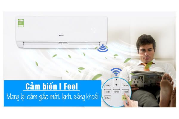 Điều hòa Gree 24.000BTU 1 chiều BD24CN cảm biến ifeel