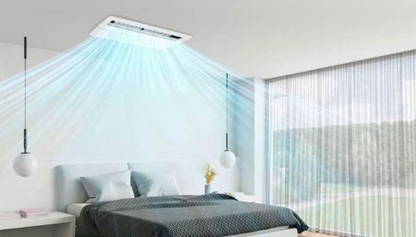 Thiết kế hiện đại của LG Inverter ZBNQ09GLIA0/ZUAA1 phù hợp với mọi không gian và có thể ẩn hoàn toàn vào trần nhà