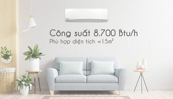 Điều hòa Panasonic CU/CS-YZ9AKH-8 có chế độ làm lạnh nhanh, cho phép phòng làm mát nhanh chóng ngay khi máy bật.