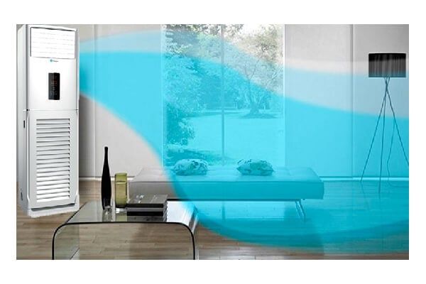 Điều hoà tủ đứng Casper 48000BTU phân luồng khí lạnh đồng đều ,và xa hơn