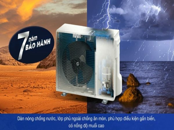 điều hoà panasonic bảo hành máy nén 7 năm