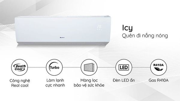 Điều hòa Gree hiện đại làm lạnh nhanh chóng làm lạnh sâu