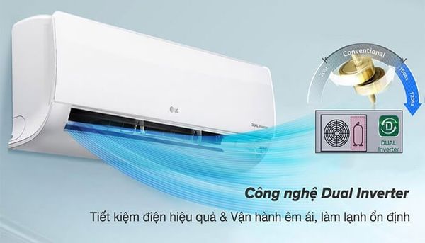 Dàn tản nhiệt của điều hòa LG IEC09M1 được mạ vàng với công nghệ Gold Fin tiên tiến, giúp tăng cường khả năng chống ăn mòn