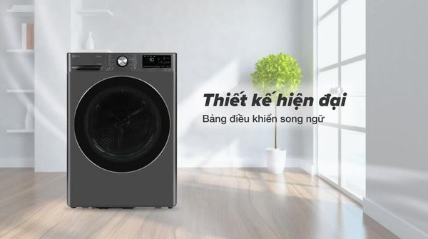 Công nghệ bơm nhiệt tiên tiến của LG DVHP50M giúp giảm chi phí điện năng so với các máy sấy thông thường