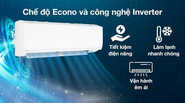 Công nghệ inverter của Daikin FTKB35YVM là một yếu tố chính khiến nó được ưa chuộng.