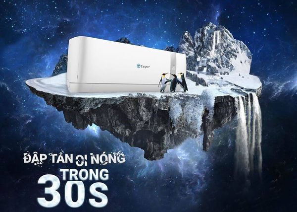 Hầu hết các dòng điều hòa Casper có công nghệ Turbo, giúp tối ưu hóa khả năng làm lạnh trong thời gian ngắn.