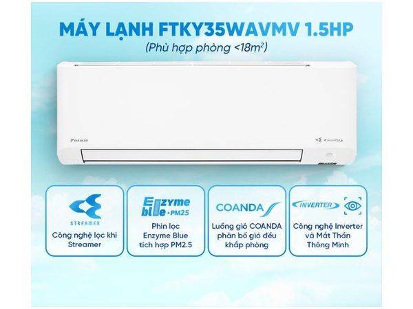 Điều hòa 2 chiều Daikin FTHF25XVMV không chỉ đáp ứng các yêu cầu làm lạnh và sưởi ấm mà còn mang lại sự thoải mái và tiết kiệm chi phí trong thời gian dài.