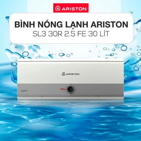 Bình nóng lạnh Ariston Slim3 30 R đáp ứng các tiêu chuẩn chất lượng cao và được làm bằng các vật liệu bền bỉ: