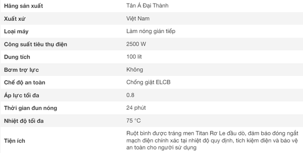 Bình nóng lạnh Rossi hiện đại