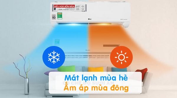 Điều hòa LG 9000BTU 2 chiều inverter B10END1 hiện đại