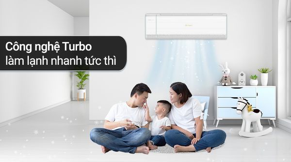 Chế độ Turbo điều hòa casper 2 chiều xh-09if35 2024