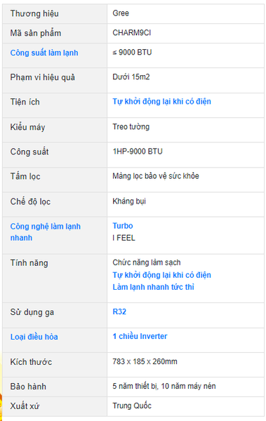 Điều hòa Gree hiện đại làm mát nhanh chóng tiện lợi
