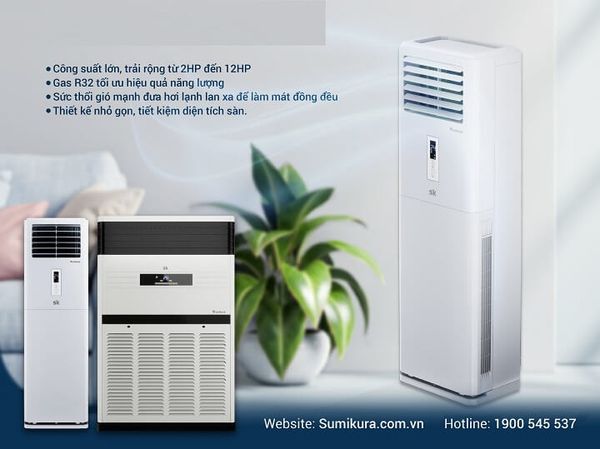 Điều hòa tủ đứng Sumikura làm lạnh sâu hiện đại Điều hòa tủ đứng Sumikura làm lạnh sâu hiện đại