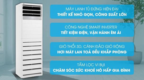 Điều hòa cây Funiki HSC-24TM1 có thiết kế dạng tủ đứng, vì vậy nó tiết kiệm diện tích và có thể được đặt trong văn phòng, phòng khách hoặc phòng họp.