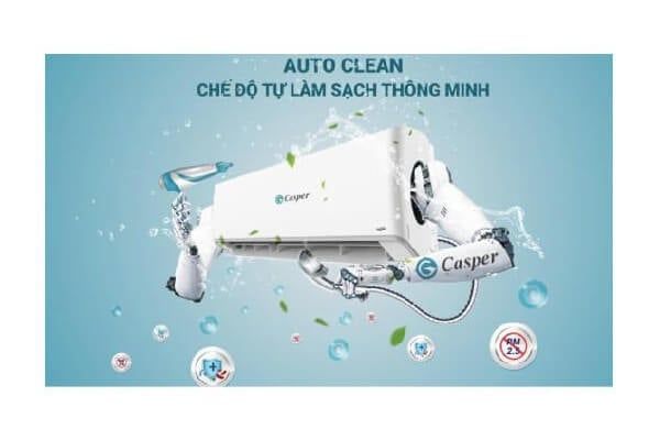 Điều hoà Casper 9000 BTU 1 chiều Inverter XC-09IU38 công nghê tclean