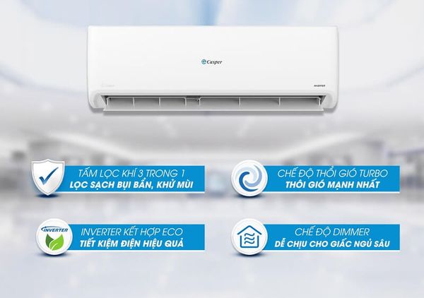 Hệ thống lọc không khí tiên tiến Casper QC-091536 có bộ lọc không khí đa lớp để loại bỏ bụi mịn, vi khuẩn và các tác nhân gây dị ứng khỏi không khí một cách hiệu quả.