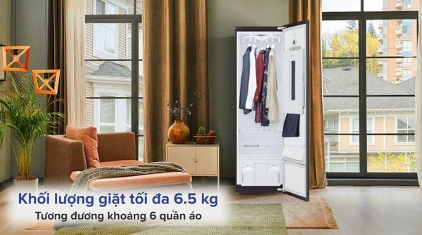 Động cơ Inverter tiên tiến của LG Styler cho phép máy hoạt động êm ái