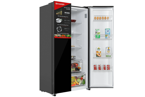 Công nghệ làm lạnh đa chiều của Sharp SJ-SBX530WD-DG đảm bảo rằng luồng khí lạnh được phân phối đều khắp tủ